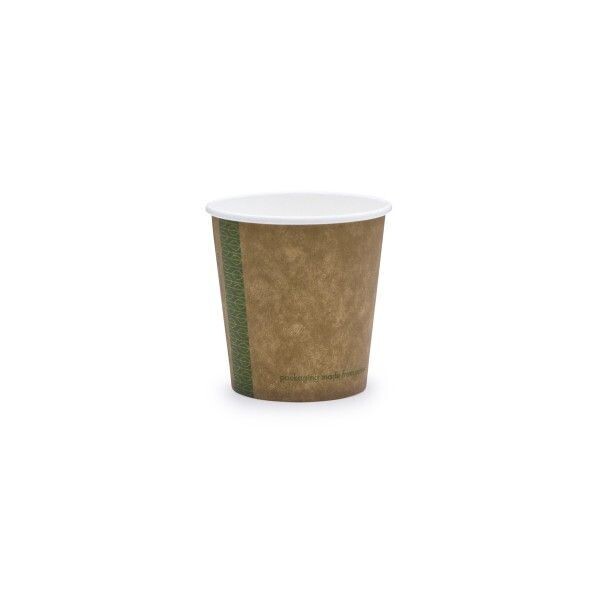 Vegware 4oz brown kraft hot cup