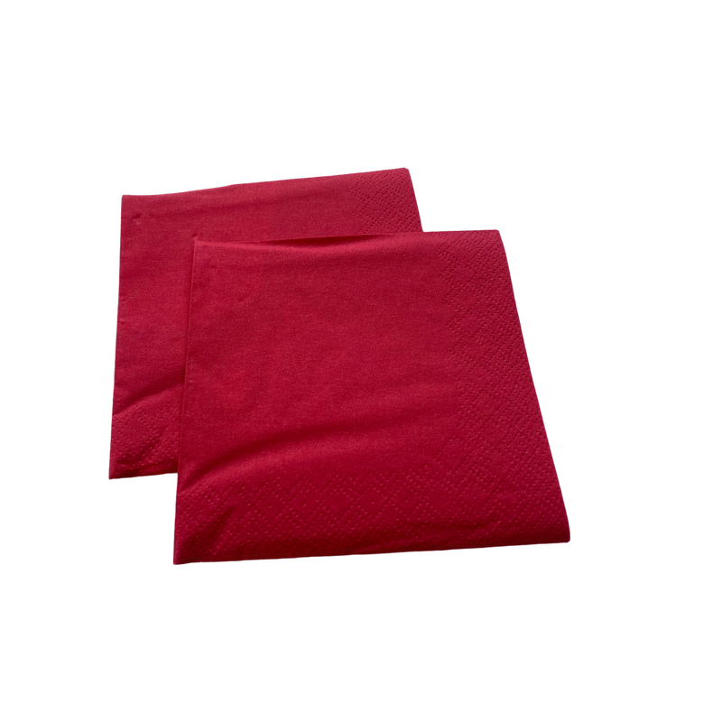 Red Cocktail Napkins Box Of 4,000