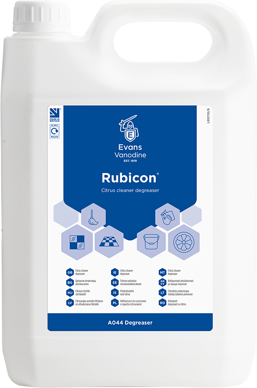 Evans Vanodine  Rubicon  Citrus Cleaner Degreaser 5ltrs
