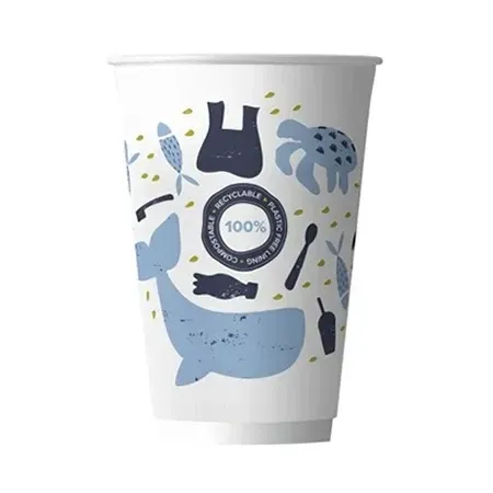 12oz Double Wall Compostable Aqueous Cups