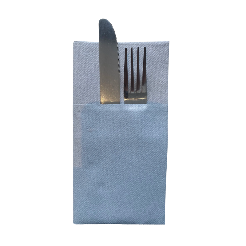 Poppies  Pop In Tablin Grey white Napkins 40cm 8fold Napkins/PK50