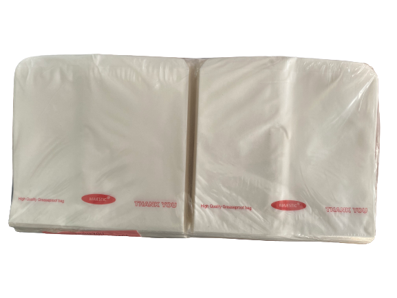 Scotchban Greaseproof Bags White 7 x 7  Box  1,000