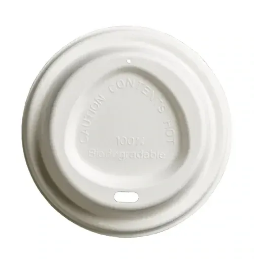 8oz Bagasse White Sip Thru Lid