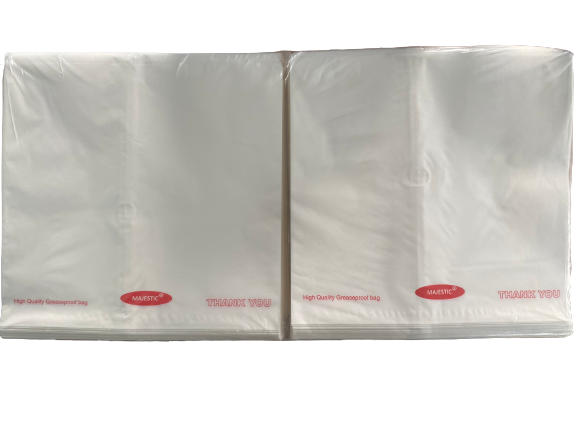 Greaseproof Bags White 10 x 10 Printed Thank You Pk 1,000