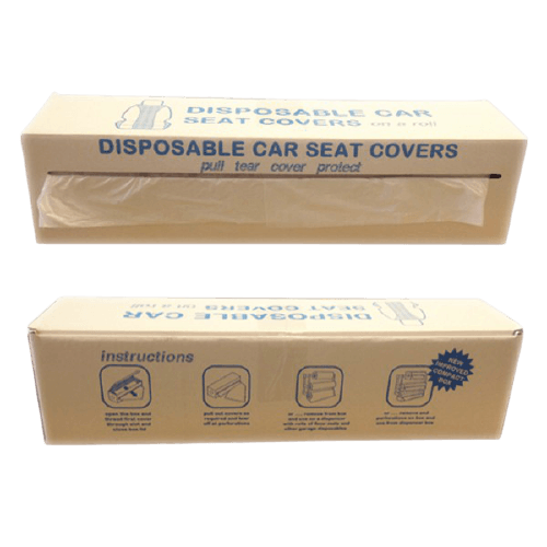 White Disposable Seat Covers X100 Roll