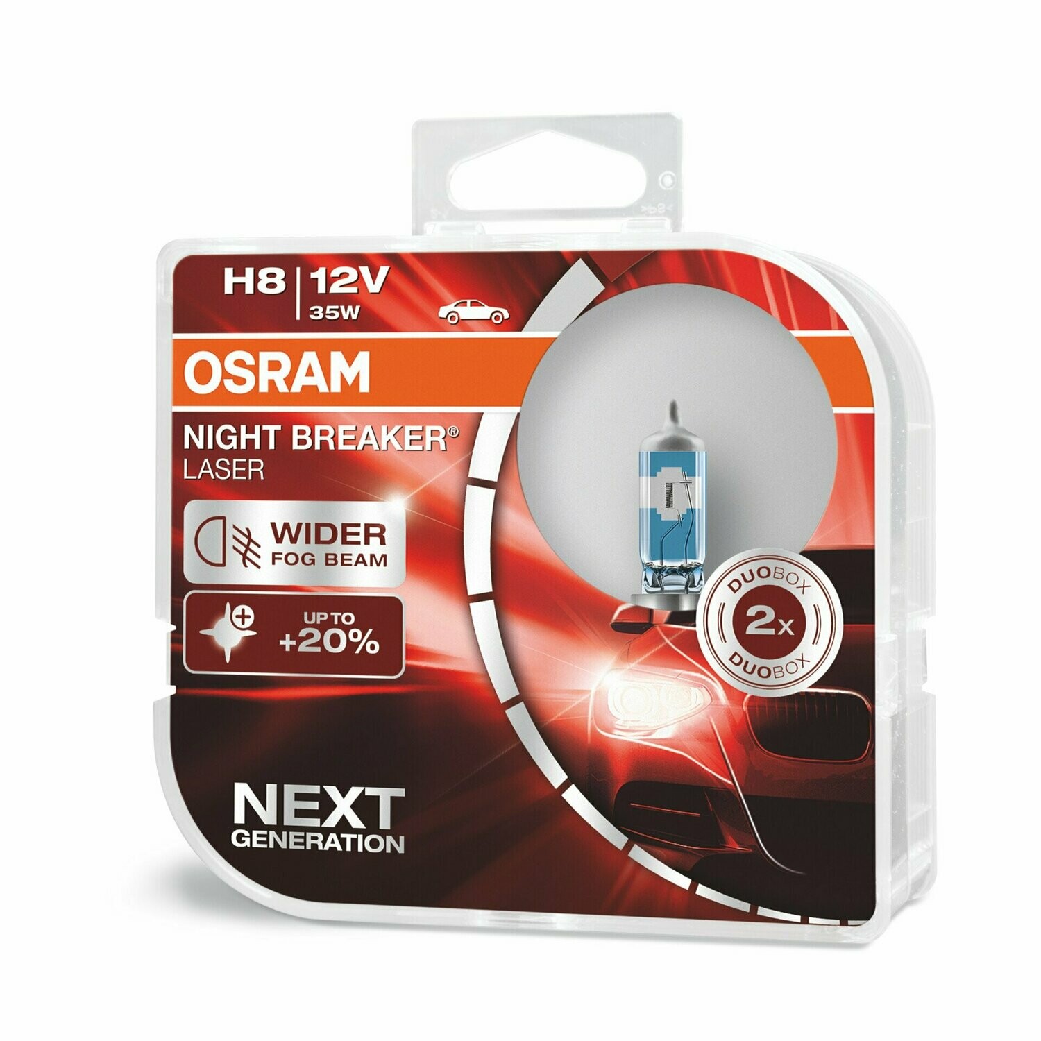 OSRAM H8 64212NL Halogen Night Breaker Laser Next Generation 12V-35W
