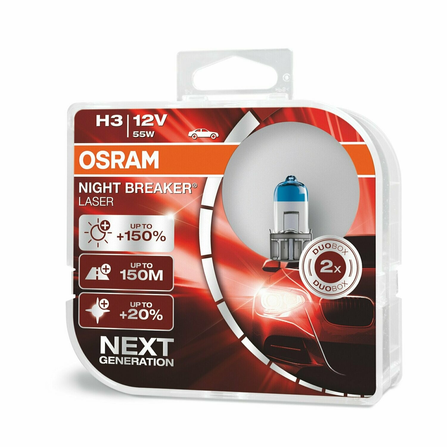 H3: Osram +150% Night Breaker Laser Halogen Bulb (Pack of 2)