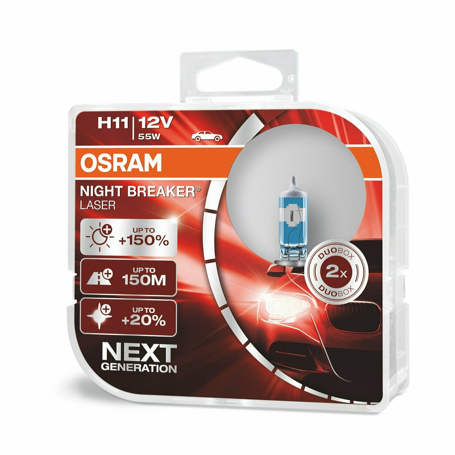 OSRAM Night Breaker Laser Next Gen H11 Halogen Headlamp