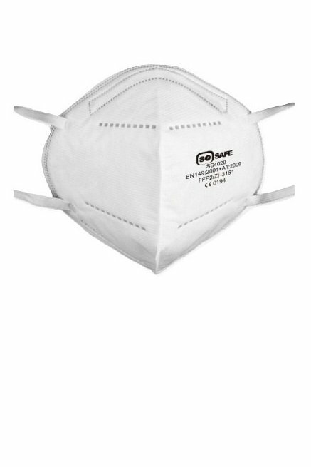 FFP2 Face Mask Perfect for Mouth and Nose Protection 4-Ply CE Certified Pack of 20