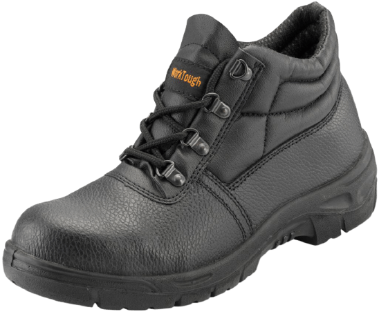 WorkTough - Black Safety Chukka Boots (Steel Midsole)