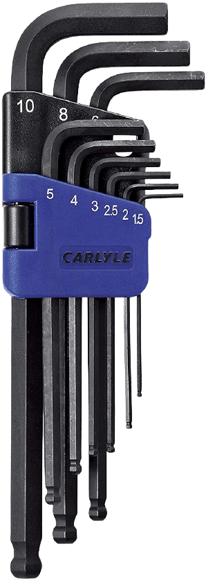 Carlyle Tools - Hex Key Set - Ball Long - Metric (9 Piece)