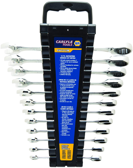 Carlyle Tools - Spanner Set - Reverse Ratcheting (Pack of 12)