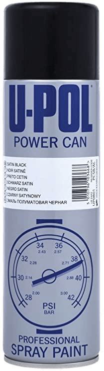 U-Pol - Powercan Satin Black (500ml)