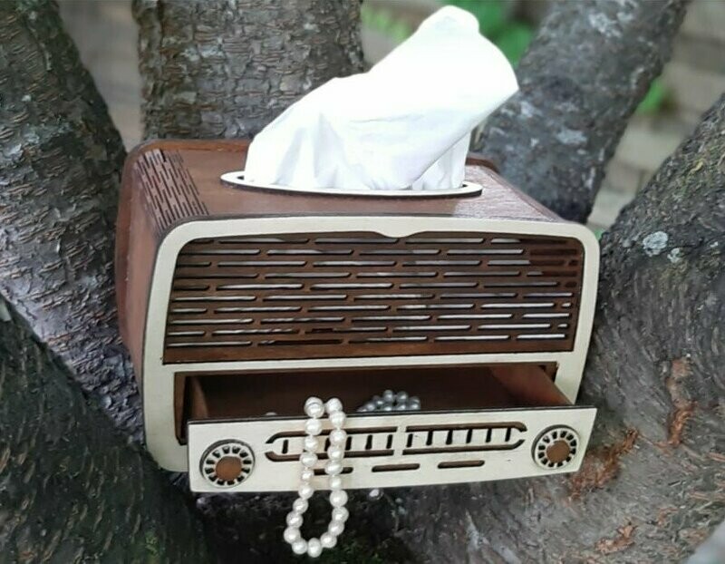 Tücherbox Vintageradio