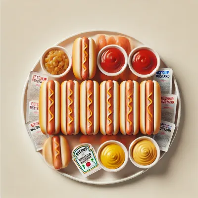 🌭🍔 Hot Dogs &amp; Hamburgers Duo Platter 🍔🌭