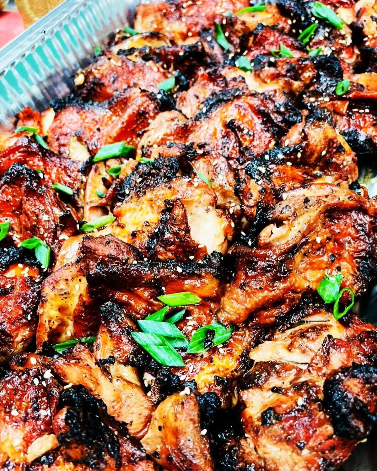 BBQ Chicken Strips Platter (Boneless Thigh)