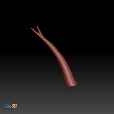 Zungen für Schlangenköpfe 3D Druck-Modell in zwei Größen