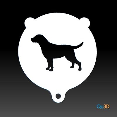 Cappuccino Backschablone Labrador 3D-Druck-Modell