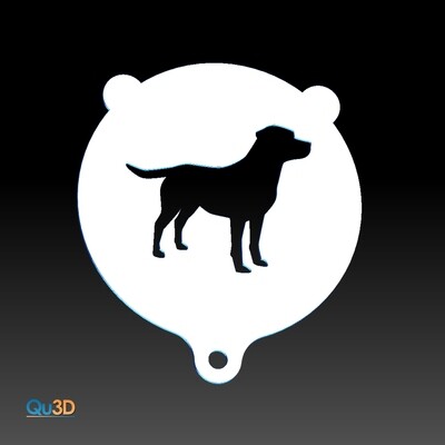 Cappuccino Backschablone  Labrador II 3D-Druck-Modell