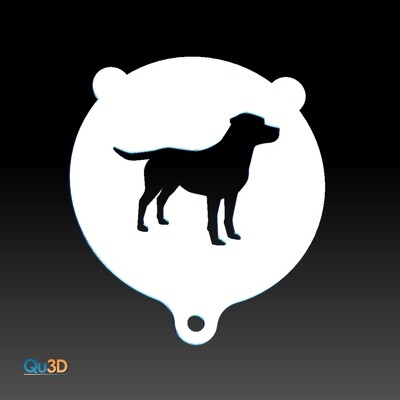 Cappuccino Backschablone Labrador II 3D-Druck-Modell