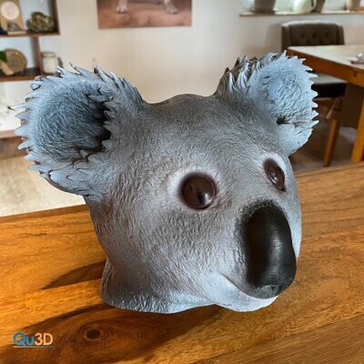 Koala Kopf und Gesicht als Büste-3D Druck