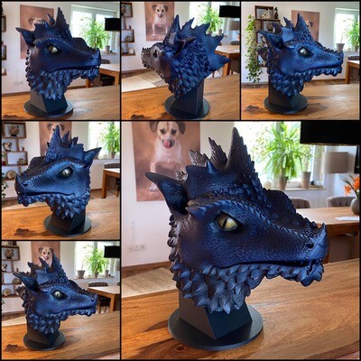 Dragon Attyla - Standbüste 3D-Druck Datei