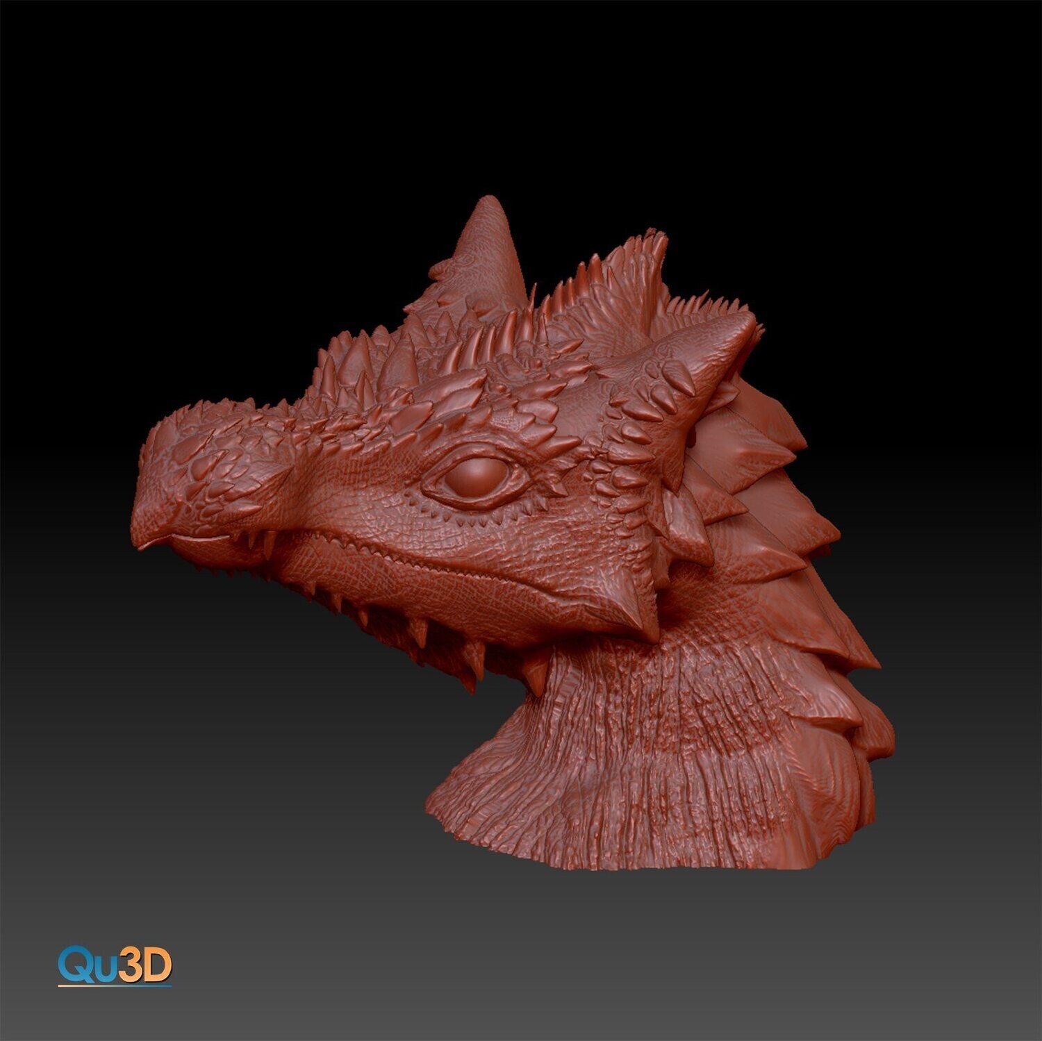 Drachen Büste Ladyn 3D Druck-Modell