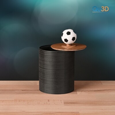 Dose mit Fußball - High-Polygon, 3D Druck Modell