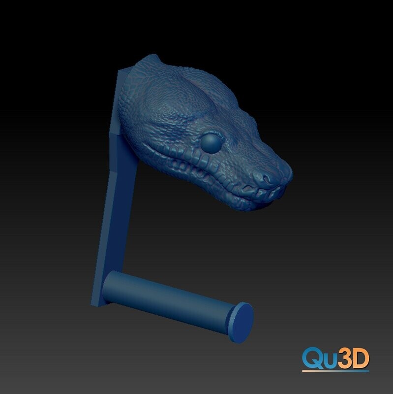 Corallus caninus als Toilettenpapierhalter 3D-Druck-Modell