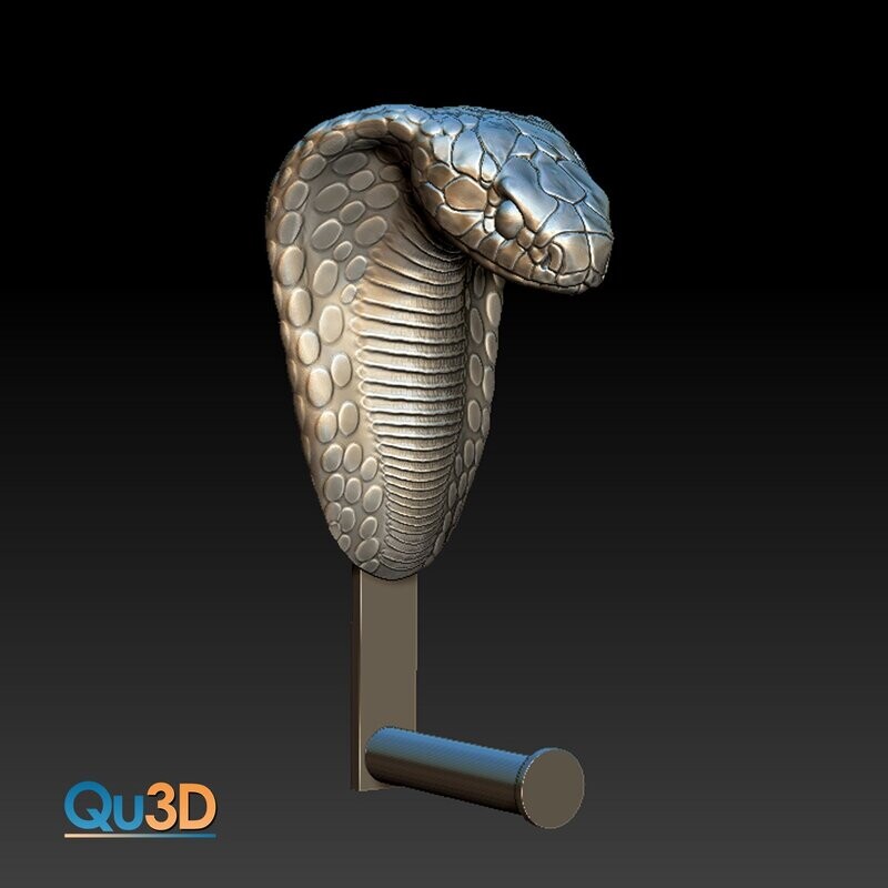 3D Print File -King Cobra - Toilet Paper Holder High-Polygon
