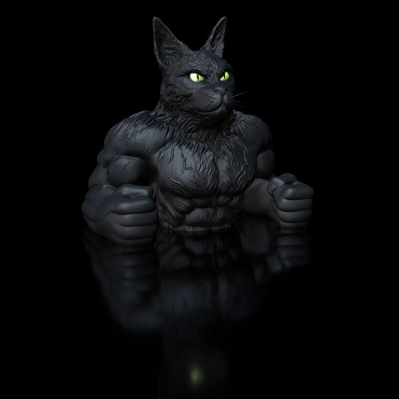 Print File - CatCoon- Dozer-Bust- High Polygon Print File - CatCoon- Dozer-Bust- High Polygon