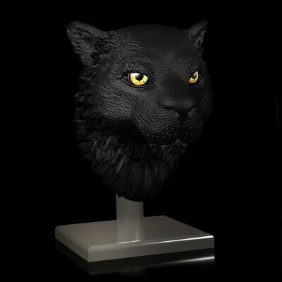 Tiger-Kopf-Portrait 3D-Druck Model
