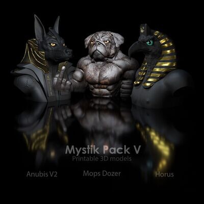 Mystik-Götter-Pack Mops-Dozer-Horus - Anubis2 - 20% Rabatt