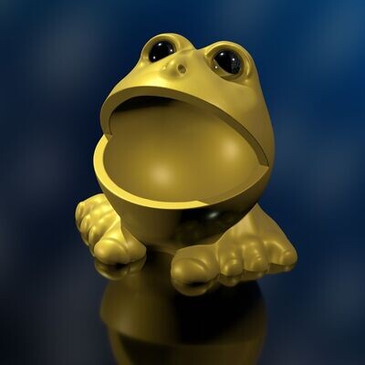 ​Bernie - Qu3D Series - as STL 3D Print Model- Usable as Thread Eater/Table Trash Bin, Storage for Small Items- High-Polygon