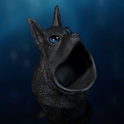 ​Dog Monster Trash -STL 3D Print Model -High-Polygon