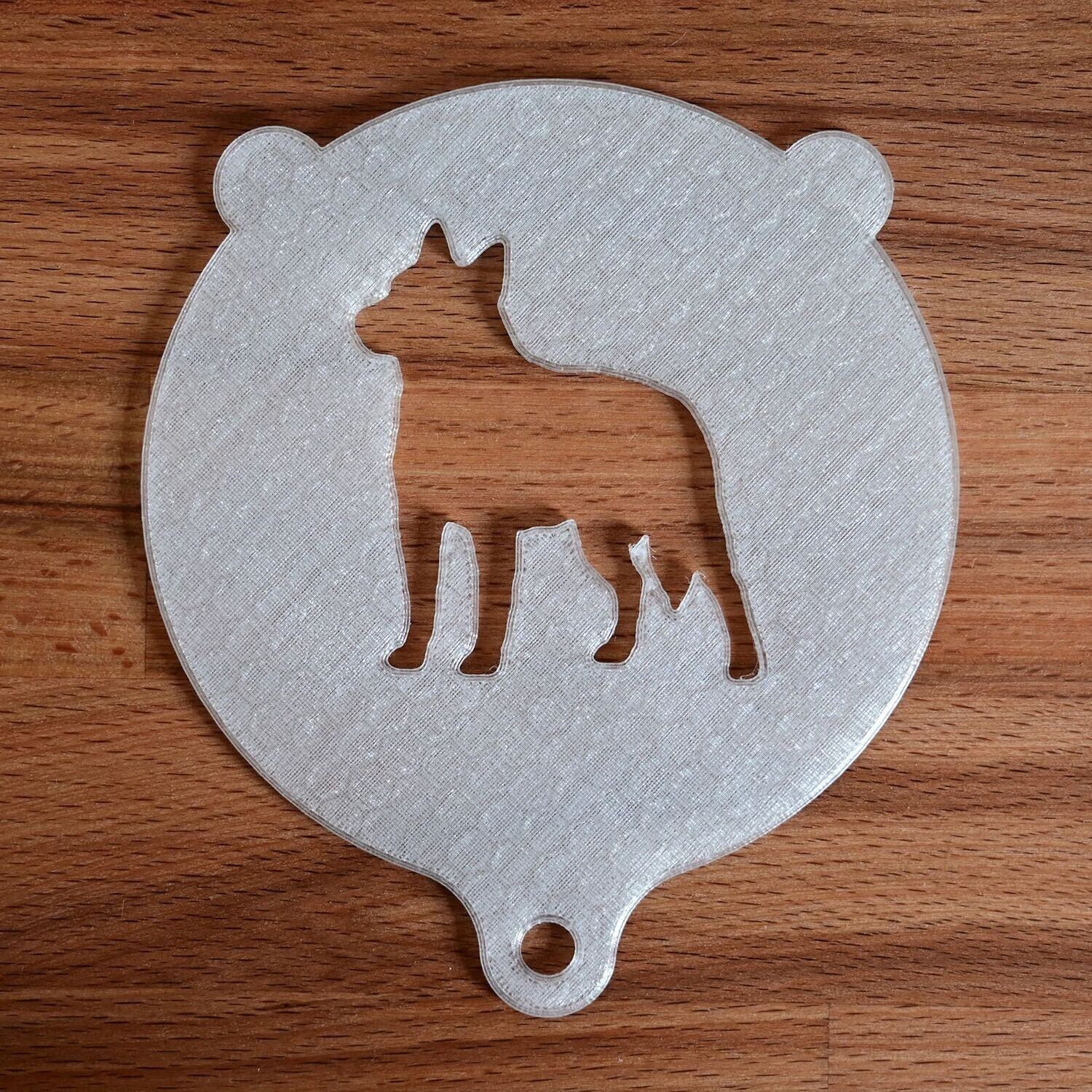 Cappuccino Backschablone  Cattle-Dog 3D-Druck-Modell