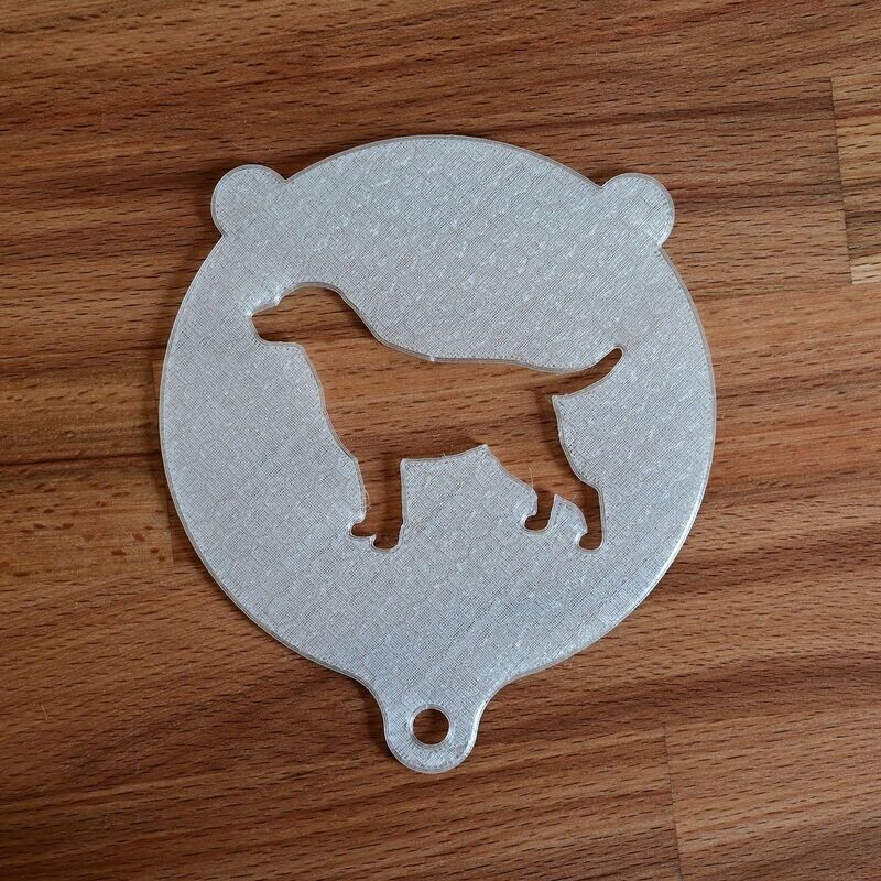 Cappuccino Backschablone Labrador