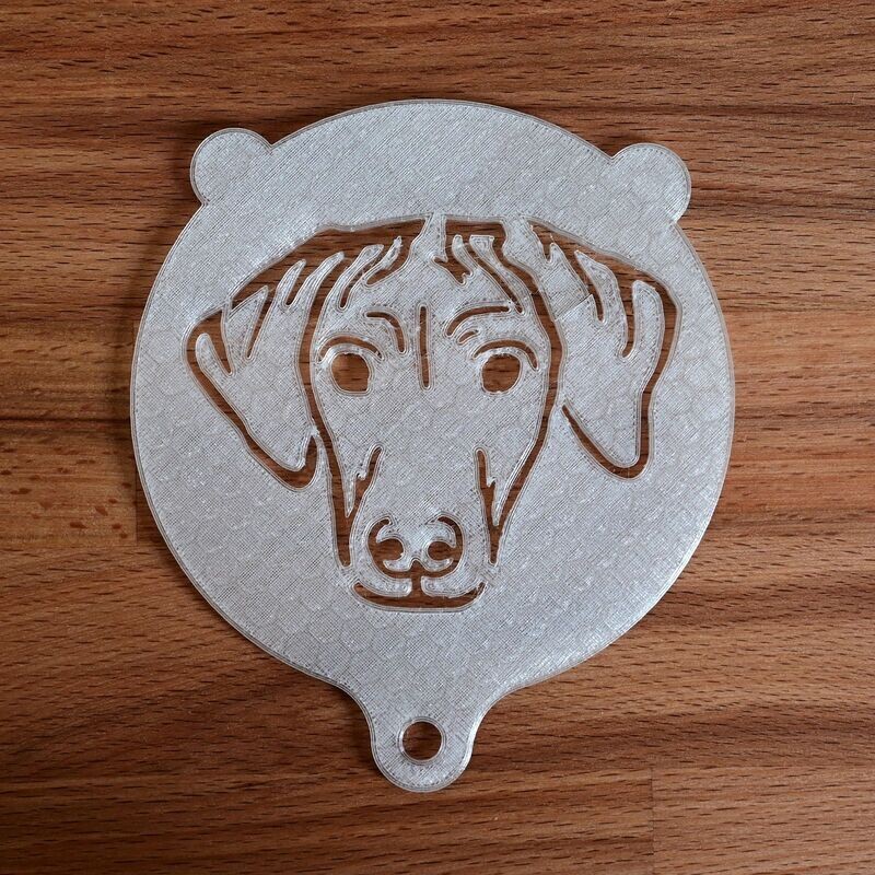 Cappuccino Backschablone  Rhodesian-Ridgeback-Portrait 3