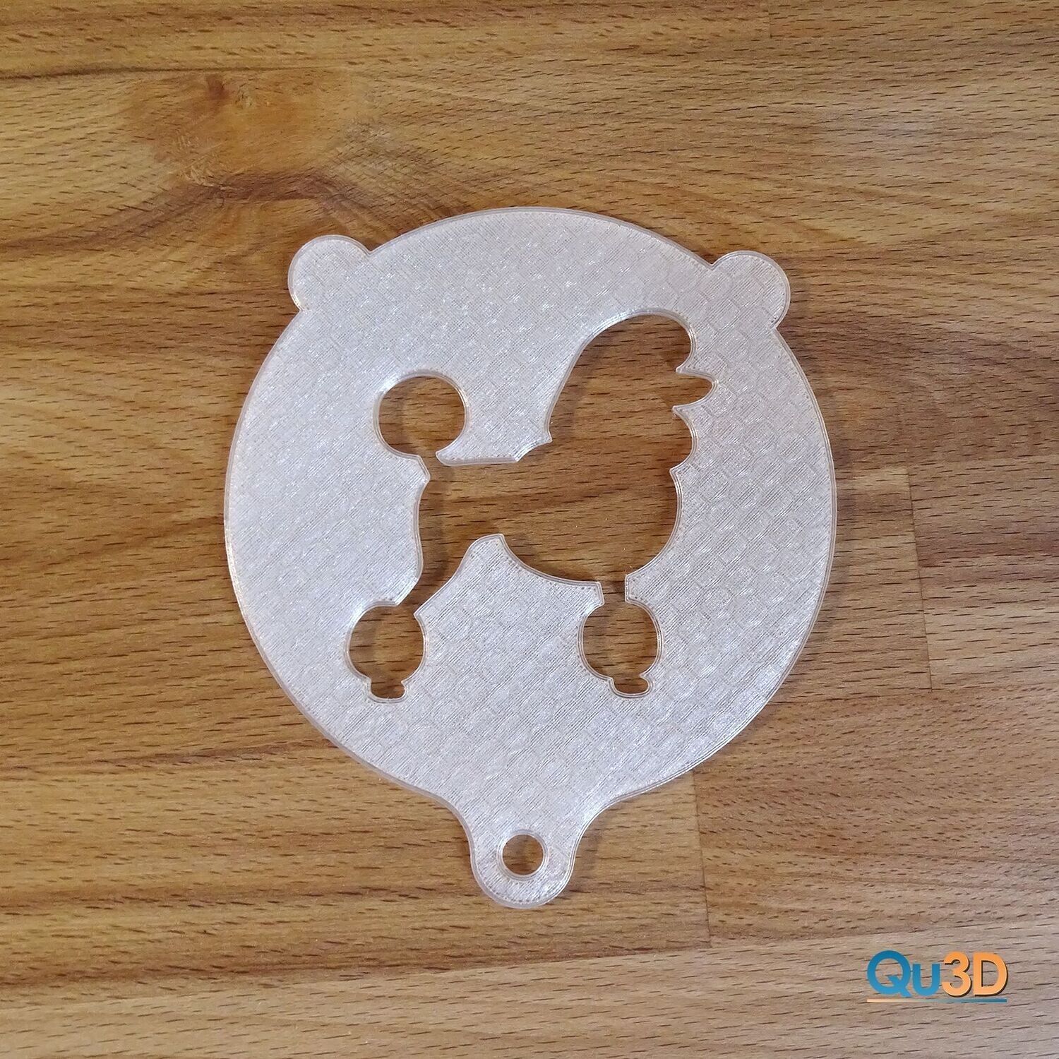Cappuccino Backschablone  Pudel 3D-Druck-Modell