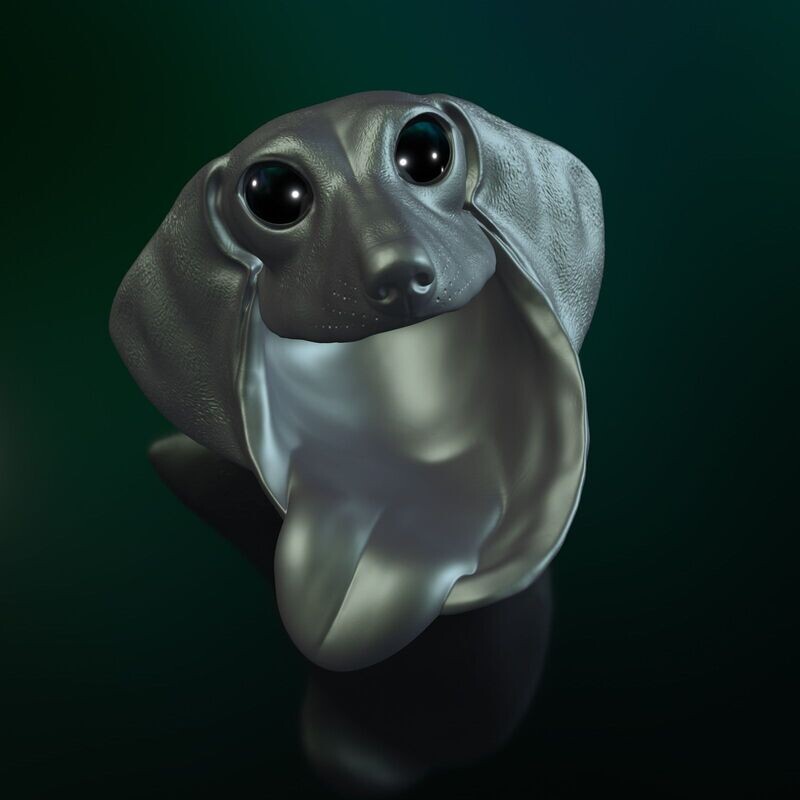 ​Dachshund - (Dog, Animal) as Thread-Eater, Storage, Table Trash Can- STL 3D Print Model- High-Polygon