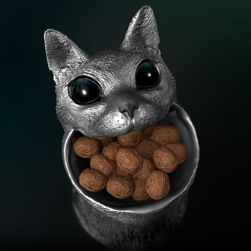 Cat with Tongue - STL 3D Print Model
Usable as a Bowl, Table Trash Bin/Thread Eater​
High-Polygon