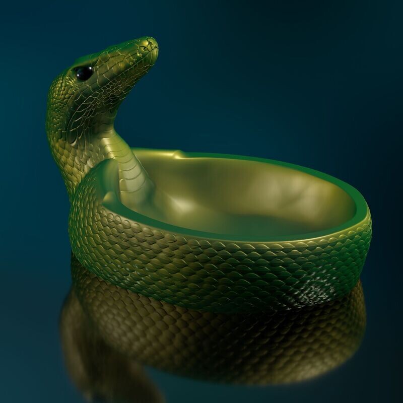 Snake Motif Container - STL 3D Print Model
High-Polygon -Bowl