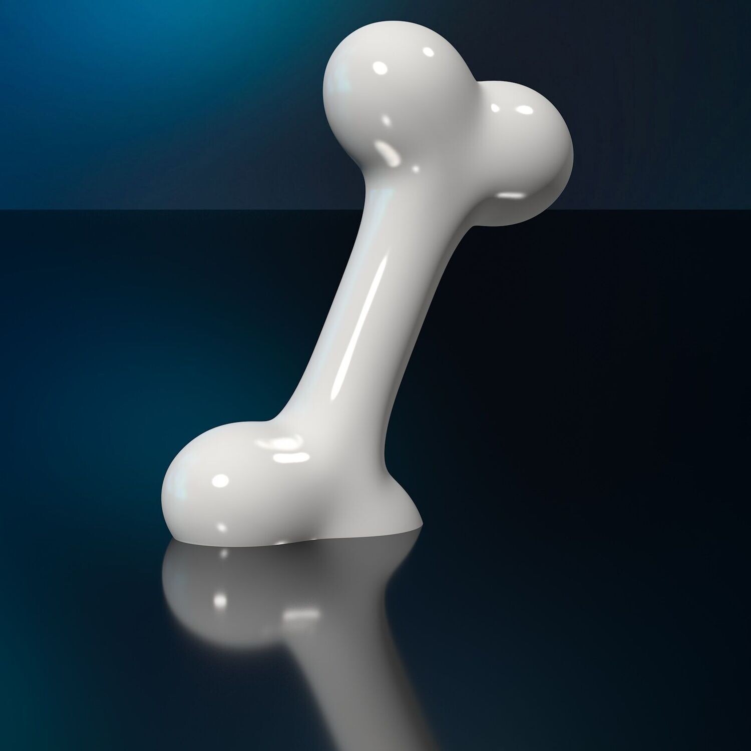 Decorative Dog Bone- STL 3D Printing Model​- High-Polygon