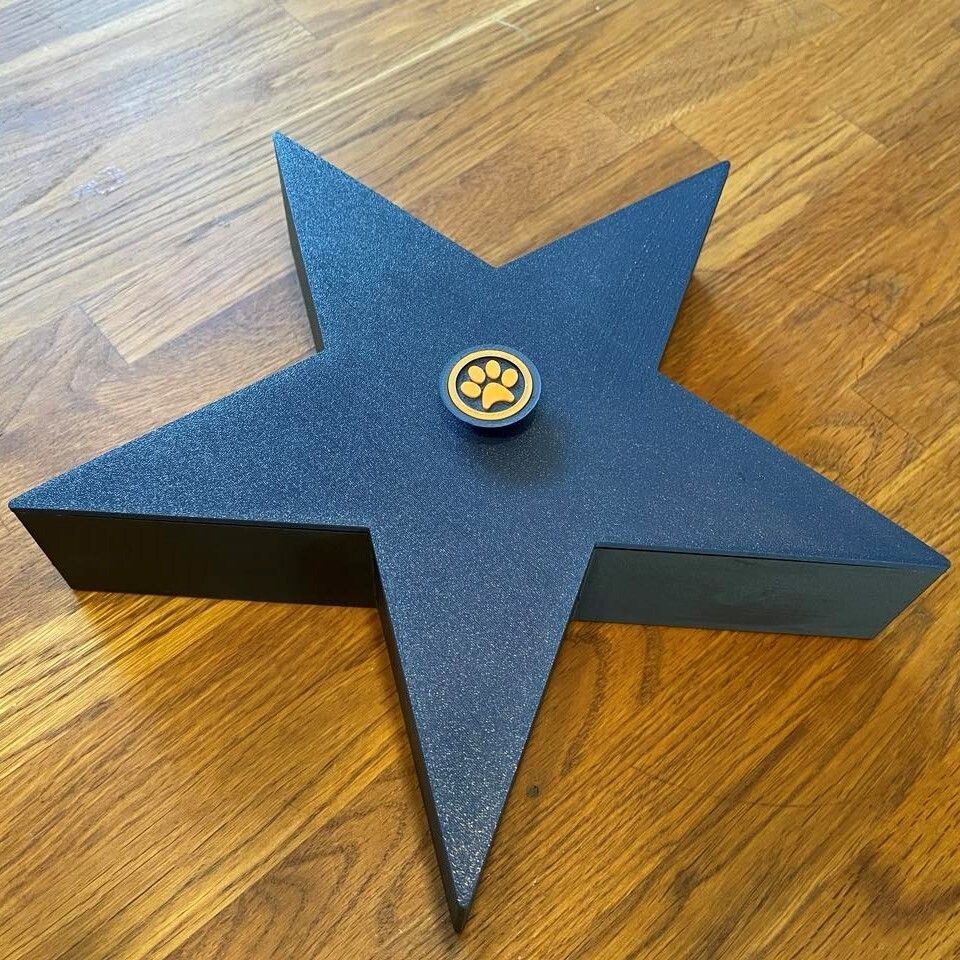 Star Box with Lid and Knob- Storage- Including Coin Set (7 Pieces) (Dogs, Paw, Peace, Yin, Yang, 3D Print, Blank, Heart)- STL 3D Print Models- High-Polygon