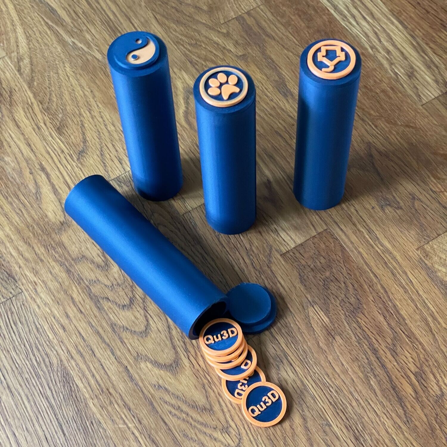 shopping cart token with a container for storing the cart chips Set of 8 pieces (Dogs, Paw, Peace, Yin, Yang, 3D Print, Empty, Heart, plus our 3D Coin free of charge) STL 3D printing models- High-polygon