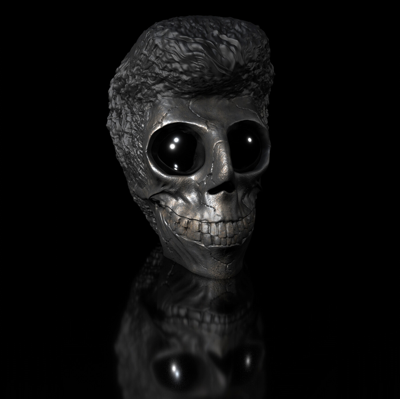 Skull Character V1 - 3D-STL-Print- Model - High-Polygon