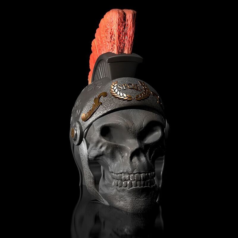 Centurion Skull- 3D STL Print Model​- High-Polygon