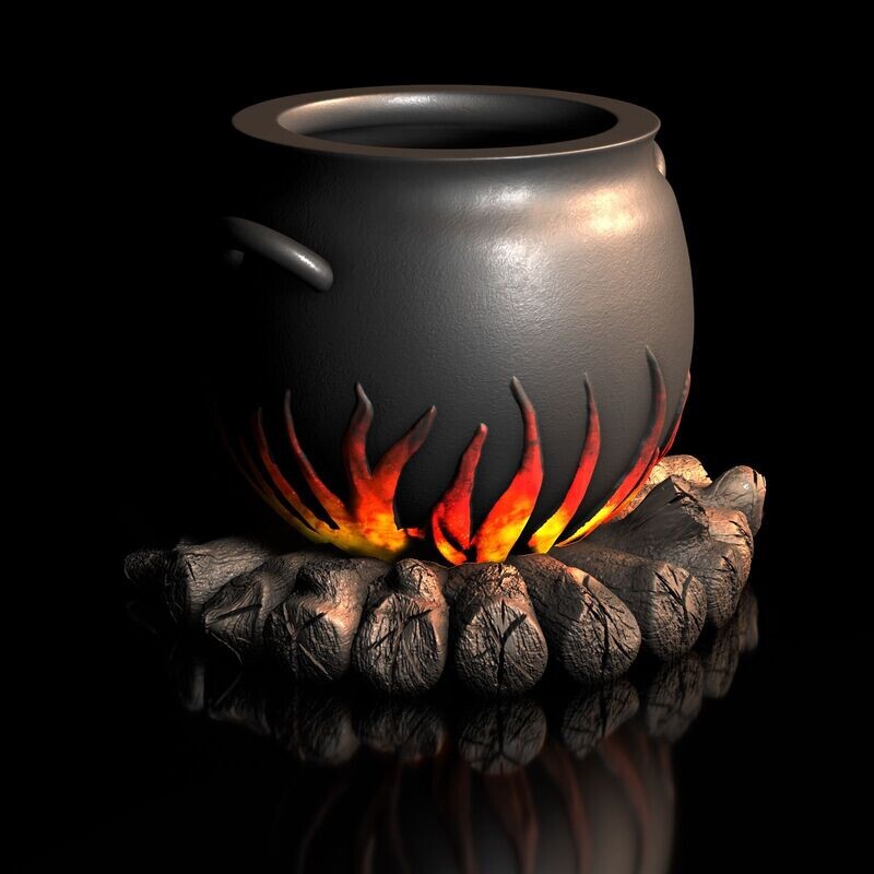 Witches' Cauldron - 3D Model File