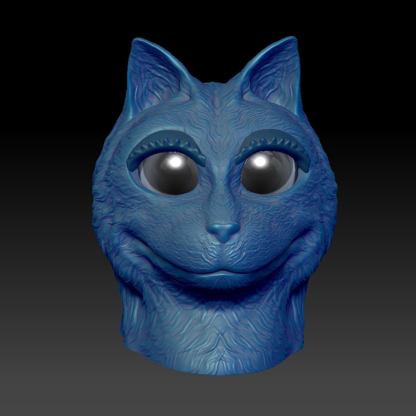 Fantasy Character - SmileCat 3D Printing - File - Model- High-Polygon