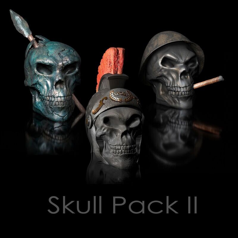 3erpack 30% discount Skulls Prehistoric - Centurion - Soldier, 3D print model
